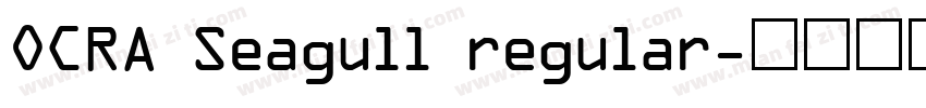 OCRA Seagull regular字体转换